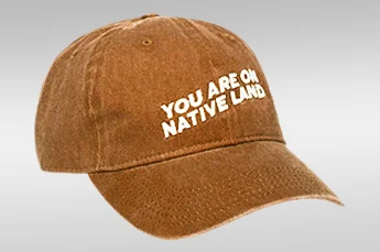 dat hat with direct embroidery